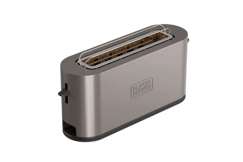 Leivänpaahdin Black+Decker 1 lokero Ruostumatonta Terästä - Kotitalous - Keittiökoneet - Lämmittäminen & keittäminen - Leivänpaahdin