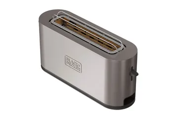 Leivänpaahdin Black+Decker 1 lokero Ruostumatonta Terästä - Kotitalous - Keittiökoneet - Lämmittäminen & keittäminen - Leivänpaahdin