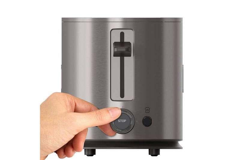 Leivänpaahdin Black+Decker 2 osastoa, ruostumatonta terästä - Hopea - Kotitalous - Keittiökoneet - Lämmittäminen & keittäminen - Leivänpaahdin