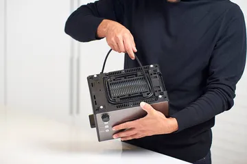 Leivänpaahdin Black+Decker 2 laitetta kiillotettu teräs - Harmaa - Kotitalous - Keittiökoneet - Lämmittäminen & keittäminen - Leivänpaahdin