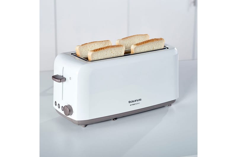 Leivänpaahdin Taurus Mytoast 2 Lokeroa Valkoinen - Kotitalous - Keittiökoneet - Lämmittäminen & keittäminen - Leivänpaahdin