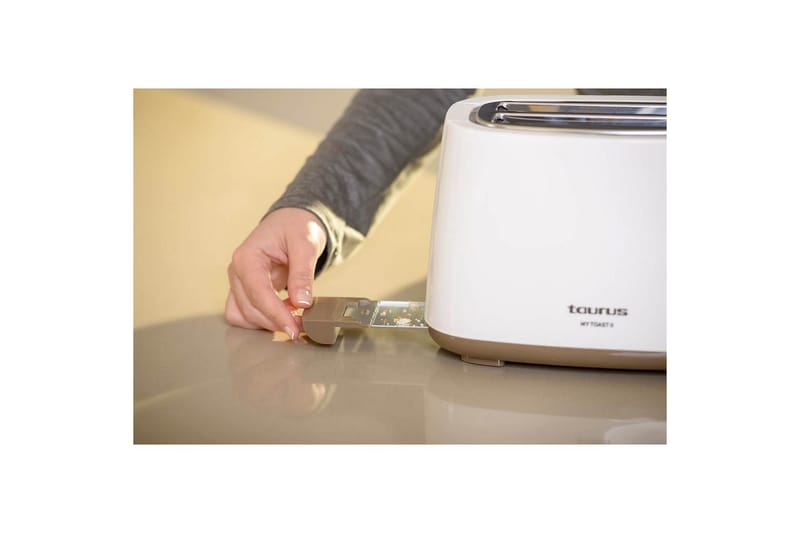 Leivänpaahdin Taurus Mytoast II 2 lokeron Valkoinen - Hopea - Kotitalous - Keittiökoneet - Lämmittäminen & keittäminen - Leivänpaahdin