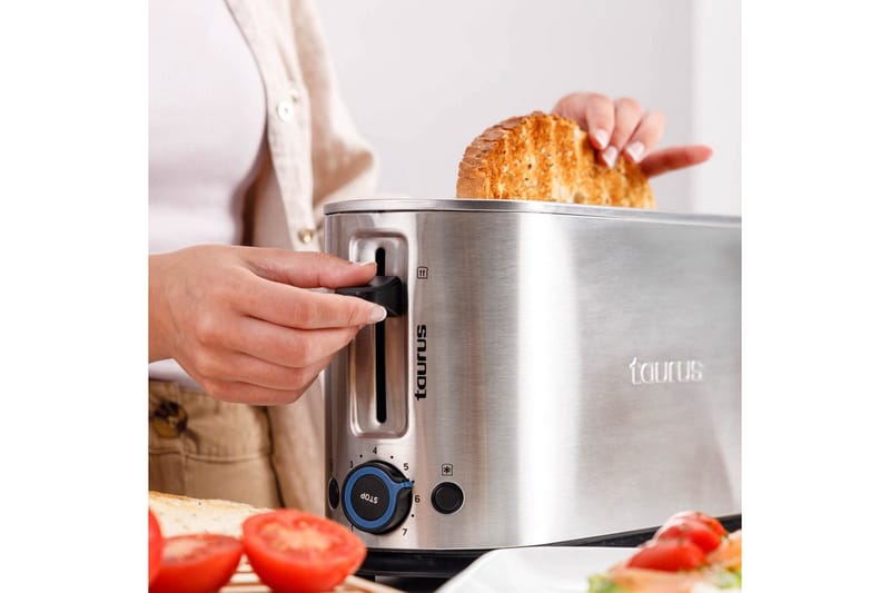Leivänpaahdin Taurus Mytoast Legend 1 Lokero Ruostumaton Teräs - Hopea - Kotitalous - Keittiökoneet - Lämmittäminen & keittäminen - Leivänpaahdin