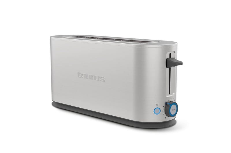 Leivänpaahdin Taurus Mytoast Legend 1 Lokero Ruostumaton Teräs, Hopea