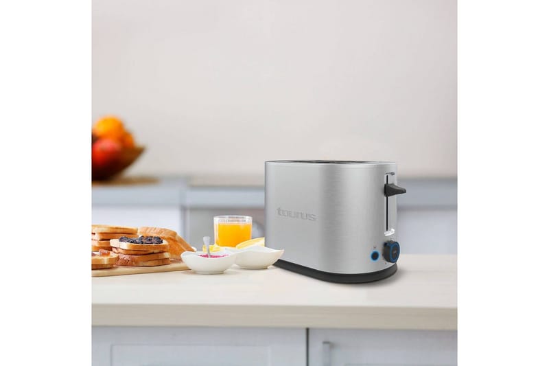 Leivänpaahdin Taurus Mytoast Legend 2 Lokero Ruostumaton Teräs - Hopea||Kromi - Kotitalous - Keittiökoneet - Lämmittäminen & keittäminen - Leivänpaahdin