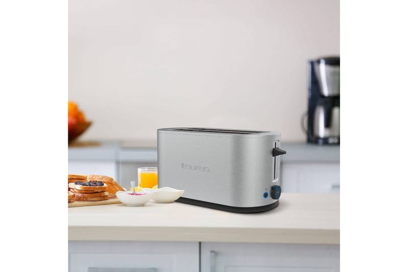 Leivänpaahdin Taurus Mytoast Legend 2 Lokero Ruostumaton Teräs - Hopea||Kromi - Kotitalous - Keittiökoneet - Lämmittäminen & keittäminen - Leivänpaahdin