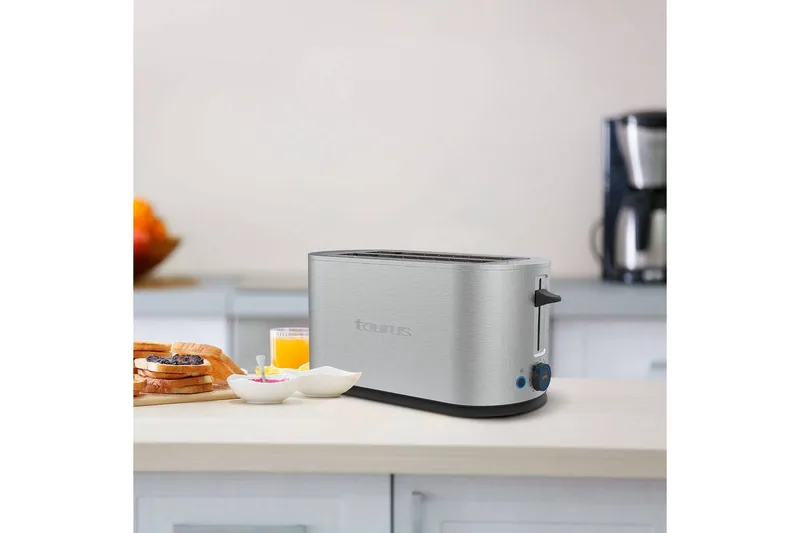 Leivänpaahdin Taurus Mytoast Legend 2 Lokero Ruostumaton Teräs - Hopea||Kromi - Kotitalous - Keittiökoneet - Lämmittäminen & keittäminen - Leivänpaahdin