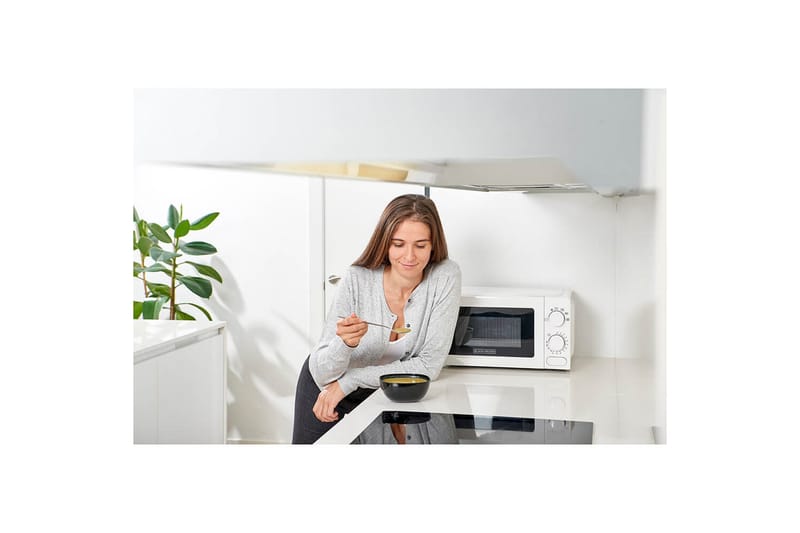 Mikroaaltouuni Black+Decker 700W 20L Valkoinen - Valkoinen - Kotitalous - Keittiökoneet - Lämmittäminen & keittäminen - Mikroaaltouuni