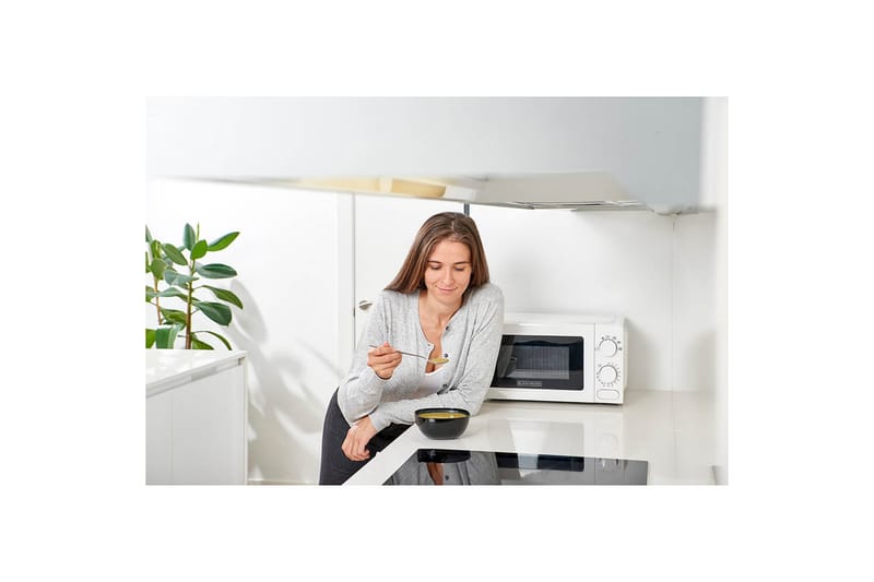 Mikroaaltouuni Black+Decker 700W 20L Valkoinen - Valkoinen - Kotitalous - Keittiökoneet - Lämmittäminen & keittäminen - Mikroaaltouuni