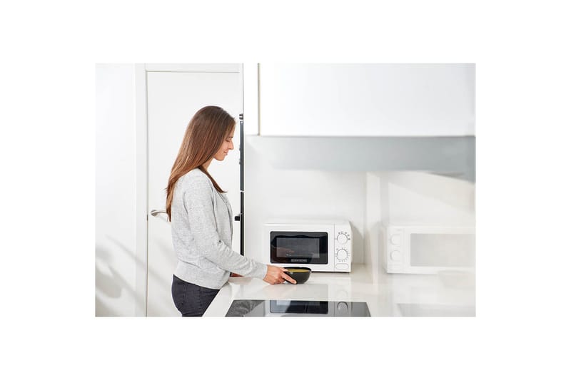 Mikroaaltouuni Black+Decker 700W 20L Valkoinen - Valkoinen - Kotitalous - Keittiökoneet - Lämmittäminen & keittäminen - Mikroaaltouuni