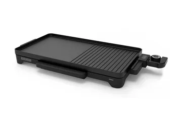 Pöytägrilli Black+Decker Platt 2200W Musta - Musta - Kotitalous - Keittiökoneet - Lämmittäminen & keittäminen - Parilagrilli & voileipägrilli