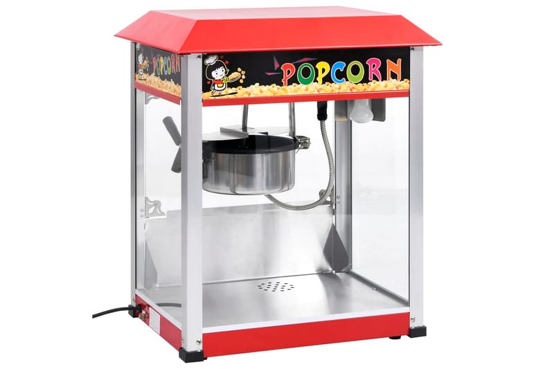Popcornlaite teflon-kattilalla 1 400 W - Punainen - Kotitalous - Keittiökoneet - Lämmittäminen & keittäminen - Popcornkone