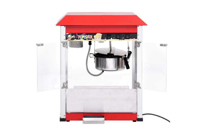 Popcornlaite teflon-kattilalla 1 400 W - Punainen - Kotitalous - Keittiökoneet - Lämmittäminen & keittäminen - Popcornkone
