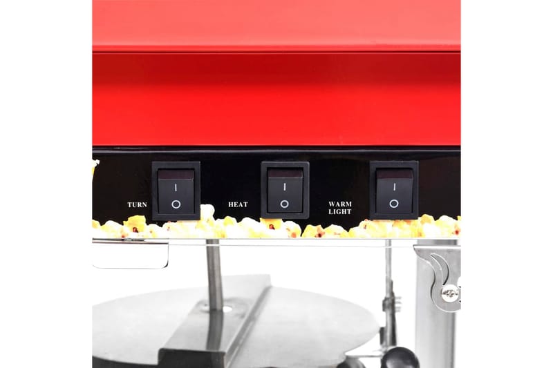 Popcornlaite teflon-kattilalla 1 400 W - Punainen - Kotitalous - Keittiökoneet - Lämmittäminen & keittäminen - Popcornkone