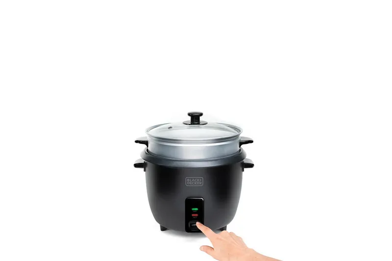Riisinkeitin Black+Decker 1,8L Musta - Musta - Kotitalous - Keittiökoneet - Lämmittäminen & keittäminen - Riisinkeitin