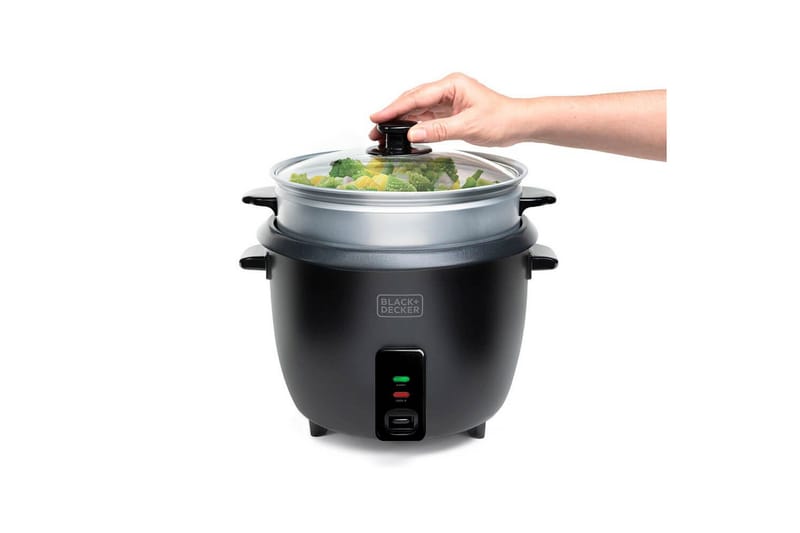 Riisinkeitin Black+Decker 1,8L Musta - Musta - Kotitalous - Keittiökoneet - Lämmittäminen & keittäminen - Riisinkeitin