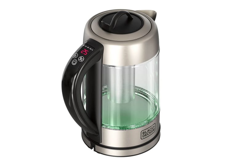 Vedenkeitin Black+Decker Lasissa teesuodattimella 1.7L - Hopea - Kotitalous - Keittiökoneet - Lämmittäminen & keittäminen - Vedenkeitin