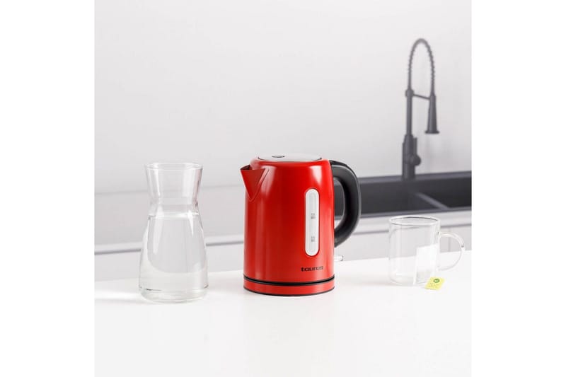 Vedenkeitin Taurus 2200W 1L - Punainen - Kotitalous - Keittiökoneet - Lämmittäminen & keittäminen - Vedenkeitin