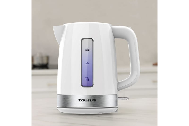 Vedenkeitin Taurus Aroa Valkoinen - Valkoinen - Kotitalous - Keittiökoneet - Lämmittäminen & keittäminen - Vedenkeitin