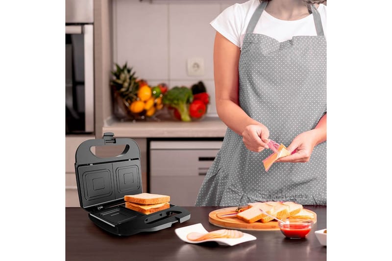 Voileipägrilli Black+Decker 2 osastoa - Kotitalous - Keittiökoneet - Lämmittäminen & keittäminen - Parilagrilli & voileipägrilli