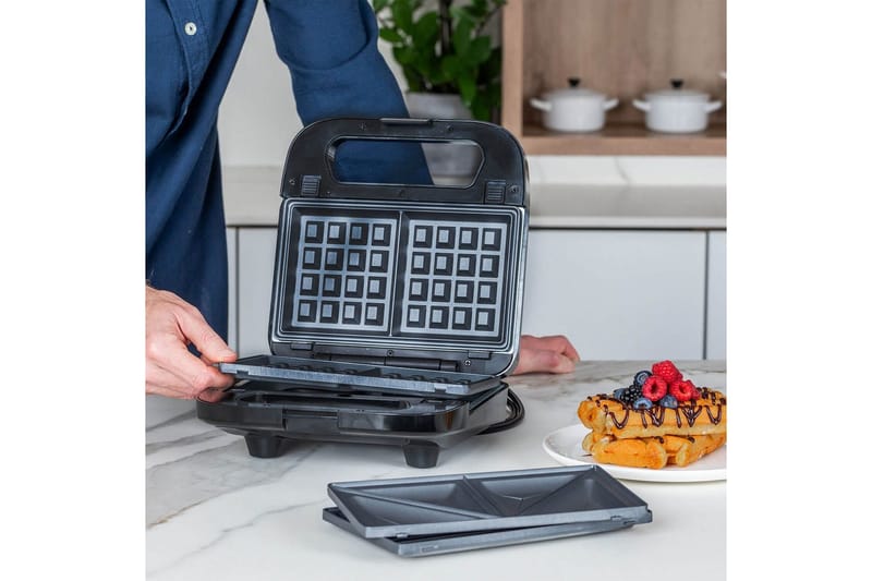 Voileipägrilli Black+Decker Voileipävohveli - Kotitalous - Keittiökoneet - Lämmittäminen & keittäminen - Parilagrilli & voileipägrilli