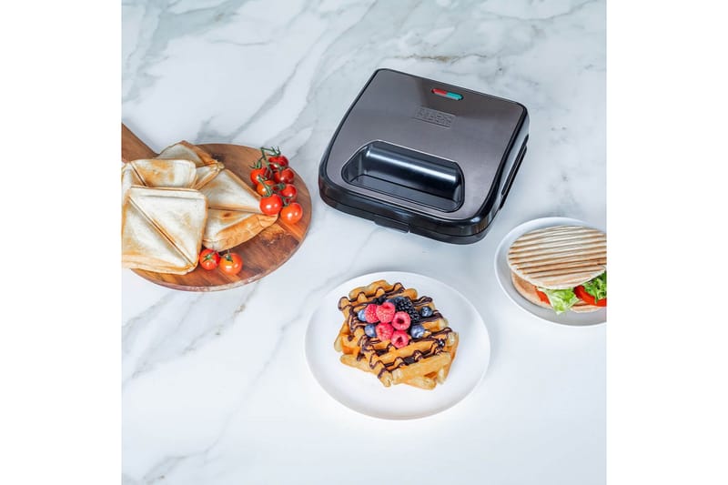 Voileipägrilli Black+Decker Voileipävohveli - Kotitalous - Keittiökoneet - Lämmittäminen & keittäminen - Parilagrilli & voileipägrilli