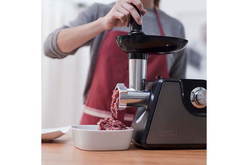 Lihamylly Black+Decker 1000W - Harmaa - Kotitalous - Keittiökoneet - Leikkaaminen & jauhaminen - Lihamylly