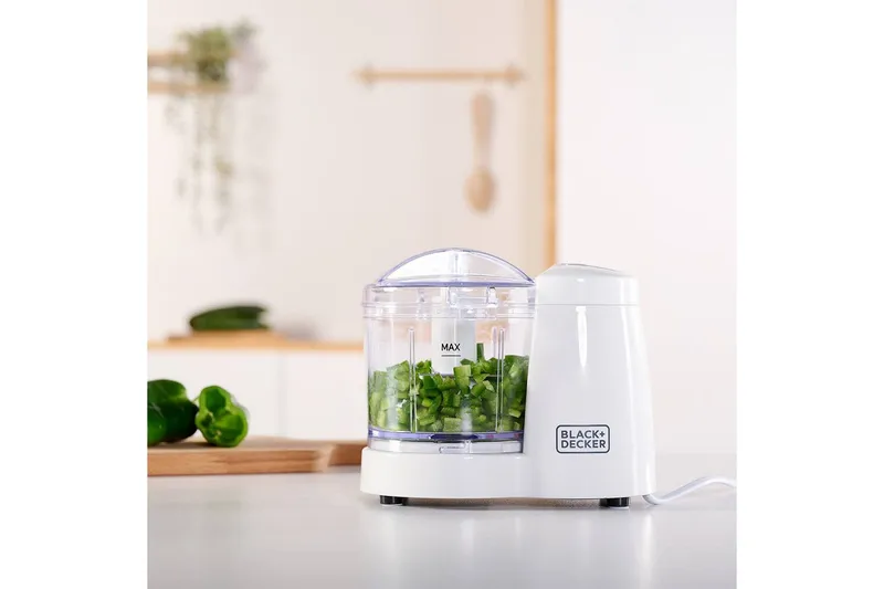 Pienisilppuri Black+Decker 120W - Valkoinen - Kotitalous - Keittiökoneet - Leikkaaminen & jauhaminen - Siivutuskone