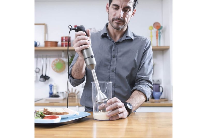 Sauvasekoitin Black+Decker 1200W harjattu teräs - Hopea - Kotitalous - Keittiökoneet - Sekoittaminen & pilkkominen - Sauvasekoitin