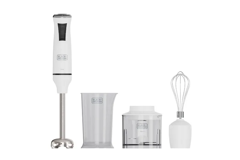 Sauvasekoitinsetti Black+Decker 750W Valkoinen, Valkoinen