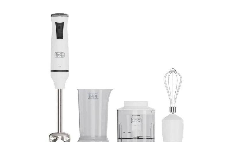 Sauvasekoitinsetti Black+Decker 750W Valkoinen, Valkoinen