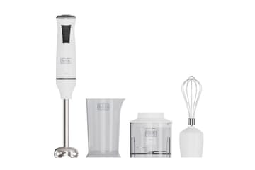 Sauvasekoitinsetti Black+Decker 750W Valkoinen - Valkoinen - Kotitalous - Keittiökoneet - Sekoittaminen & pilkkominen - Sauvasekoitin