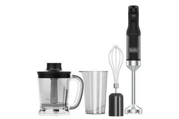 Sauvasekoitinsetti Black+Decker Musta 1500W - Musta - Kotitalous - Keittiökoneet - Sekoittaminen & pilkkominen - Sauvasekoitin