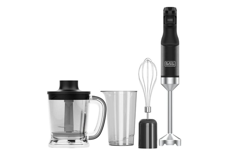 Sauvasekoitinsetti Black+Decker Musta 1500W - Kotitalous - Keittiökoneet - Sekoittaminen & pilkkominen - Sauvasekoitin