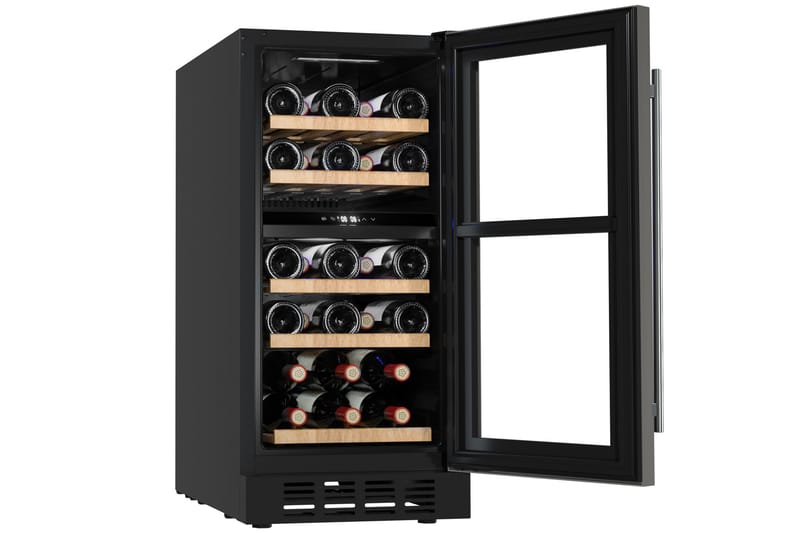 Kalusteisiin asennettava viinikaappi 26 pullolle LED-valaistuksella - Kotitalous - Kodinkoneet - Jääkaapit & pakastimet - Jääkaapit - Viinikaappi