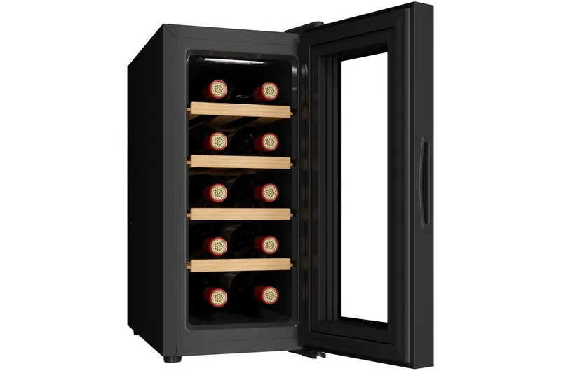 Viinikaappi 10 pullolle LED-valaistuksella - Kotitalous - Kodinkoneet - Jääkaapit & pakastimet - Jääkaapit - Viinikaappi