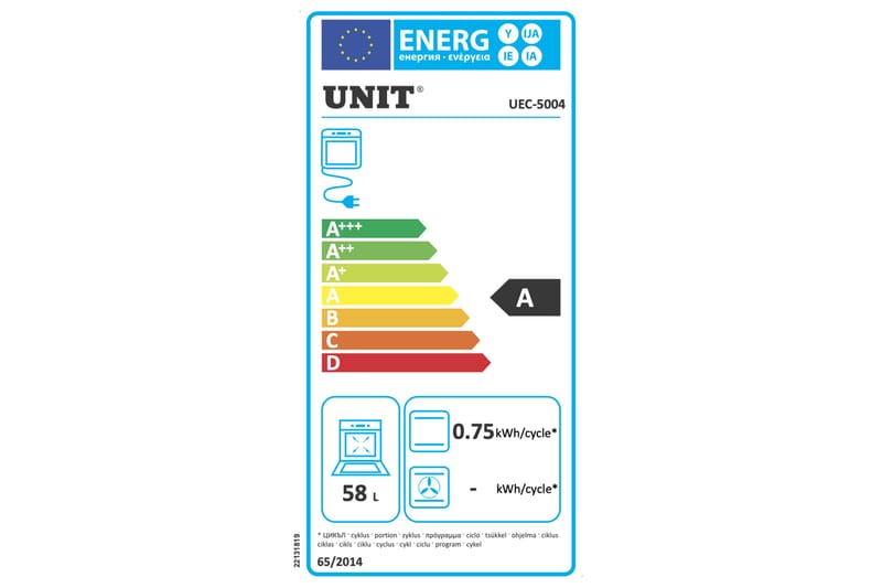 Turvaliesi Unit UEC-5004 50 cm Valkoinen - Kotitalous - Kodinkoneet - Liedet - Liesi keittolevyllä