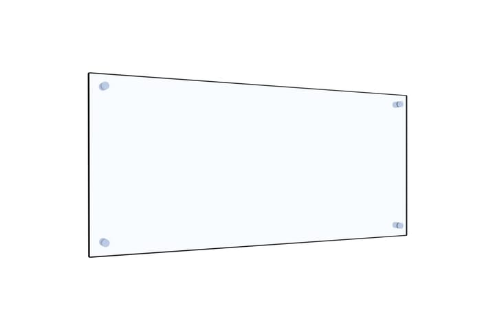 Keittiön roiskesuoja läpinäkyvä 90x40 cm karkaistu lasi - Läpinäkyvä - Liesituuletin - Liesituuletintarvikkeet