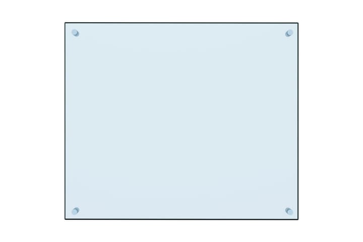Keittiön roiskesuoja valkoinen 70x60 cm karkaistu lasi - Valkoinen - Liesituuletin - Liesituuletintarvikkeet