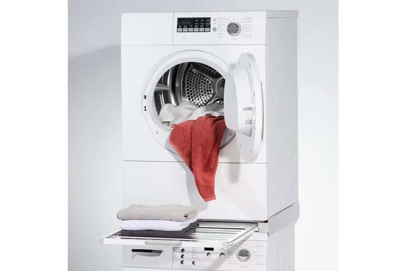Päällekkäin sijoittamisen sarja Xavax Pesukoneelle/kuivausrummulle, valkoinen - Valkoinen - Kotitalous - Kodinkoneet - Pyykinpesukoneet - Pyykinpesukone tarvikkeet