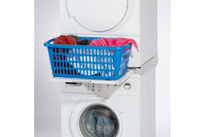 Päällekkäin sijoittamisen sarja Xavax Pesukoneelle/kuivausrummulle, valkoinen - Valkoinen - Kotitalous - Kodinkoneet - Pyykinpesukoneet - Pyykinpesukone tarvikkeet
