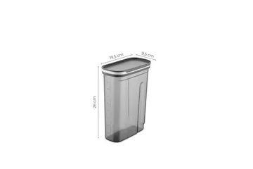 Kiyoaki Förvaringsburk Anthracite - Kotitalous - Ruoanlaitto & leivonta - Keittiövälineet & keittiötarvikkeet - Purkit