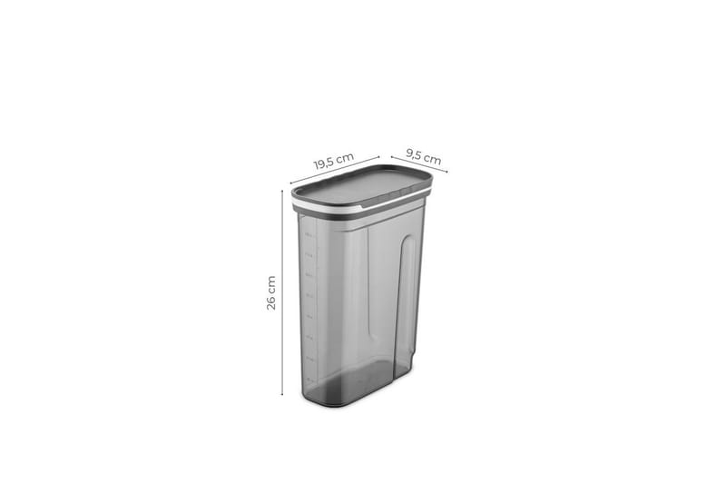 Kiyoaki Förvaringsburk Anthracite - Kotitalous - Ruoanlaitto & leivonta - Keittiövälineet & keittiötarvikkeet - Purkit