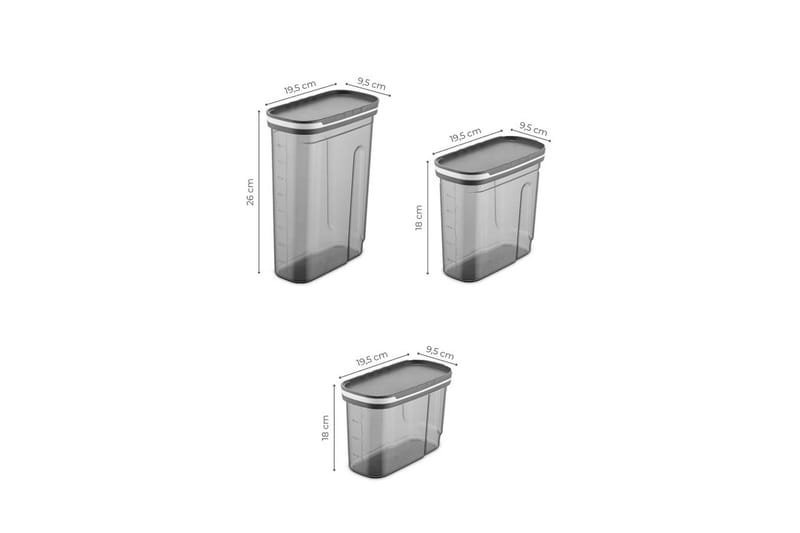 Kazuyasu Säilytyspurki - Antrasiitti - Kotitalous - Ruoanlaitto & leivonta - Keittiövälineet & keittiötarvikkeet - Purkit