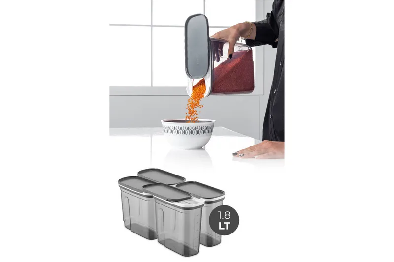 Kiyoaki Säilytyspurki - Antrasiitti - Kotitalous - Ruoanlaitto & leivonta - Keittiövälineet & keittiötarvikkeet - Purkit