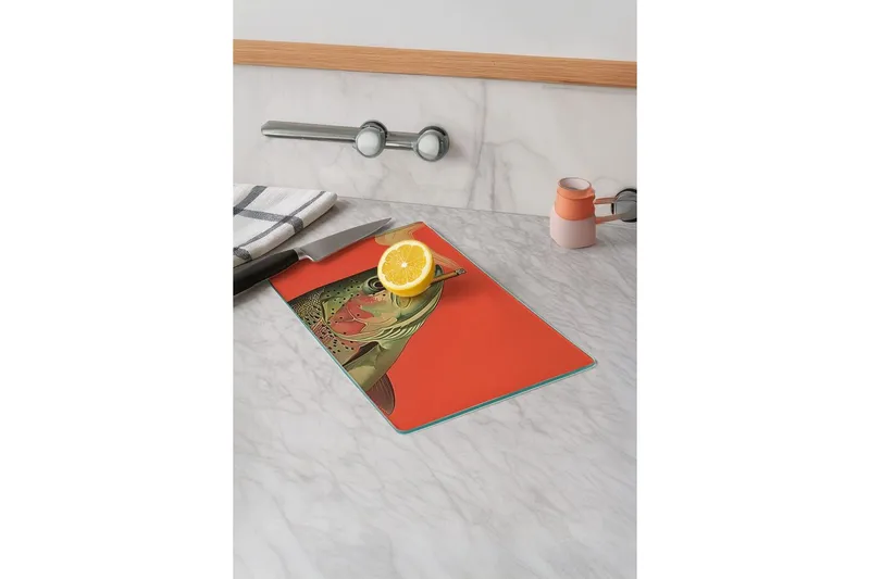 Leikkuulauta Sosari Malli 10 - Oranssi - Kotitalous - Ruoanlaitto & leivonta - Keittiövälineet & keittiötarvikkeet - Leikkuulaudat