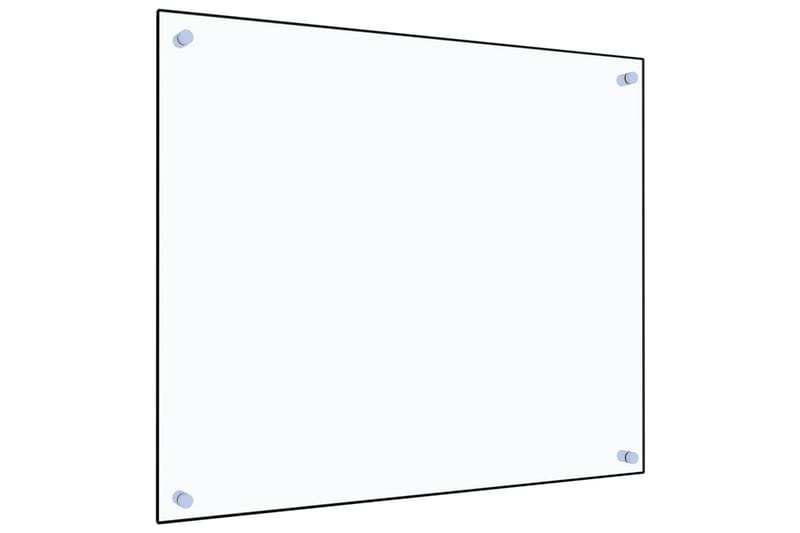 Keittiön roiskesuoja läpinäkyvä 70x60 cm karkaistu lasi - Läpinäkyvä - Kotitalous - Ruoanlaitto & leivonta - Keittiövälineet & keittiötarvikkeet - Muut keittiövälineet
