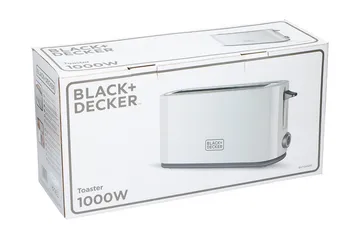 Leivänpaahdin Black+Decker 1000W Valkoinen - Valkoinen - Kotitalous - Keittiökoneet - Lämmittäminen & keittäminen - Leivänpaahdin