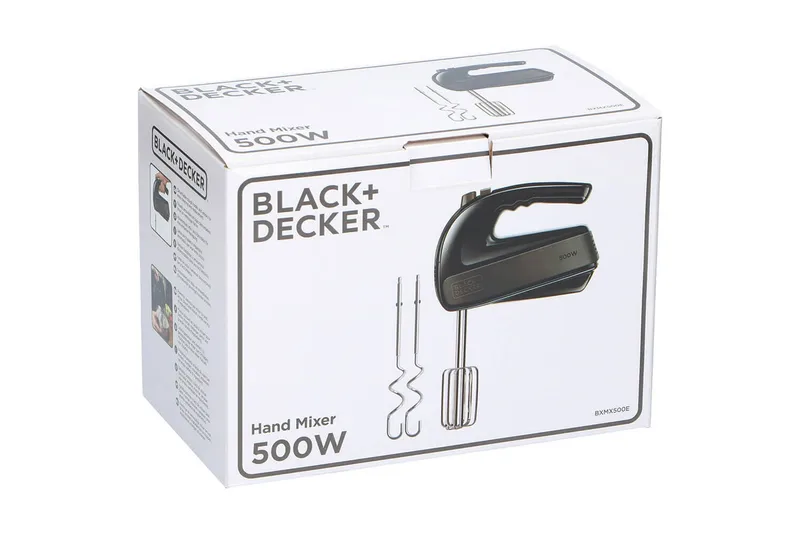 Sähkövatkain Black+Decker 500W - Musta - Kotitalous - Keittiökoneet - Sekoittaminen & pilkkominen - Sähkövatkain