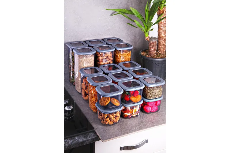 Kazuyasu Säilytyspurkki, Harmaa